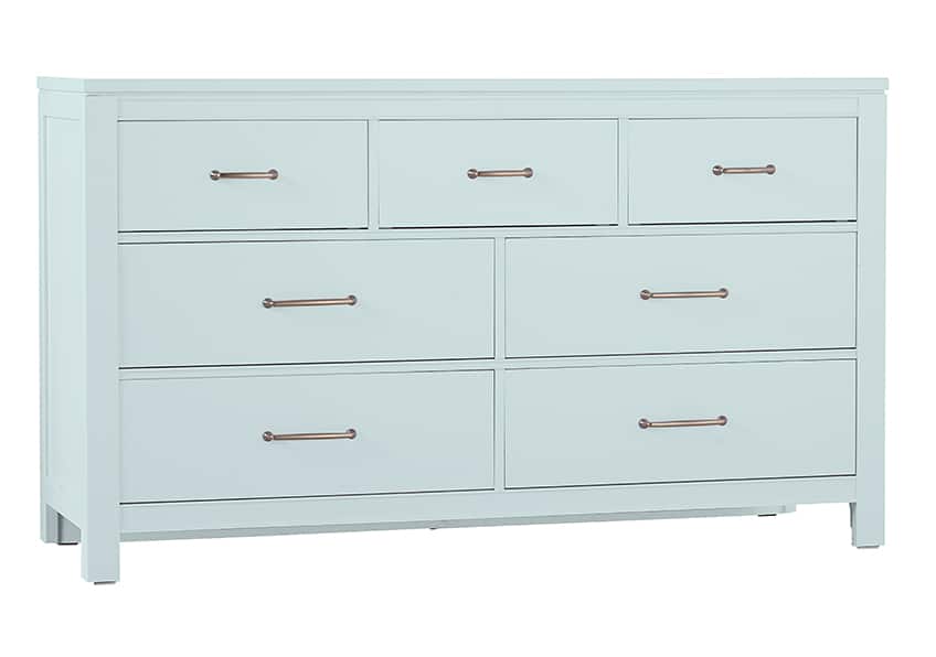 Vaughan Bassett 835-002 7 Drawer Dresser in Blue Maple Vaughan Bassett 835-002 7 Drawer Dresser in Blue Maple