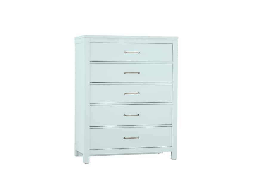 Vaughan Bassett 835-115 Chest of 5 Drawers in Blue Maple Vaughan Bassett 835-115 Chest of 5 Drawers in Blue Maple