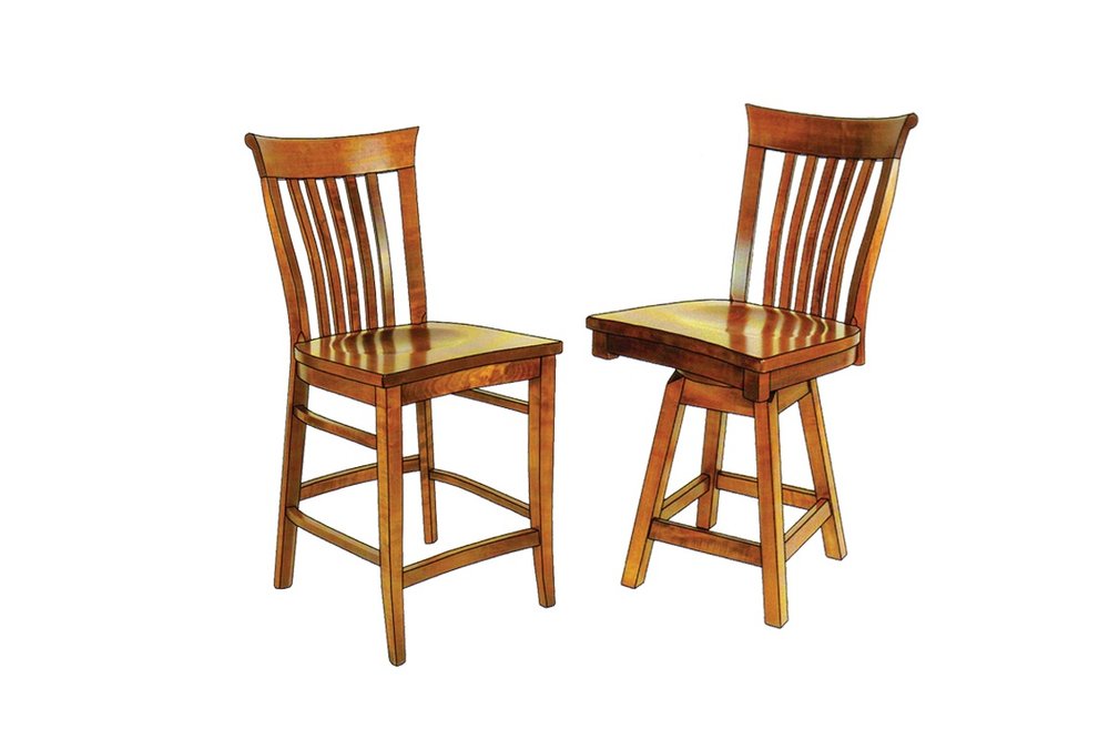 Still Fork 221924 Delaney Swivel Counter Stool