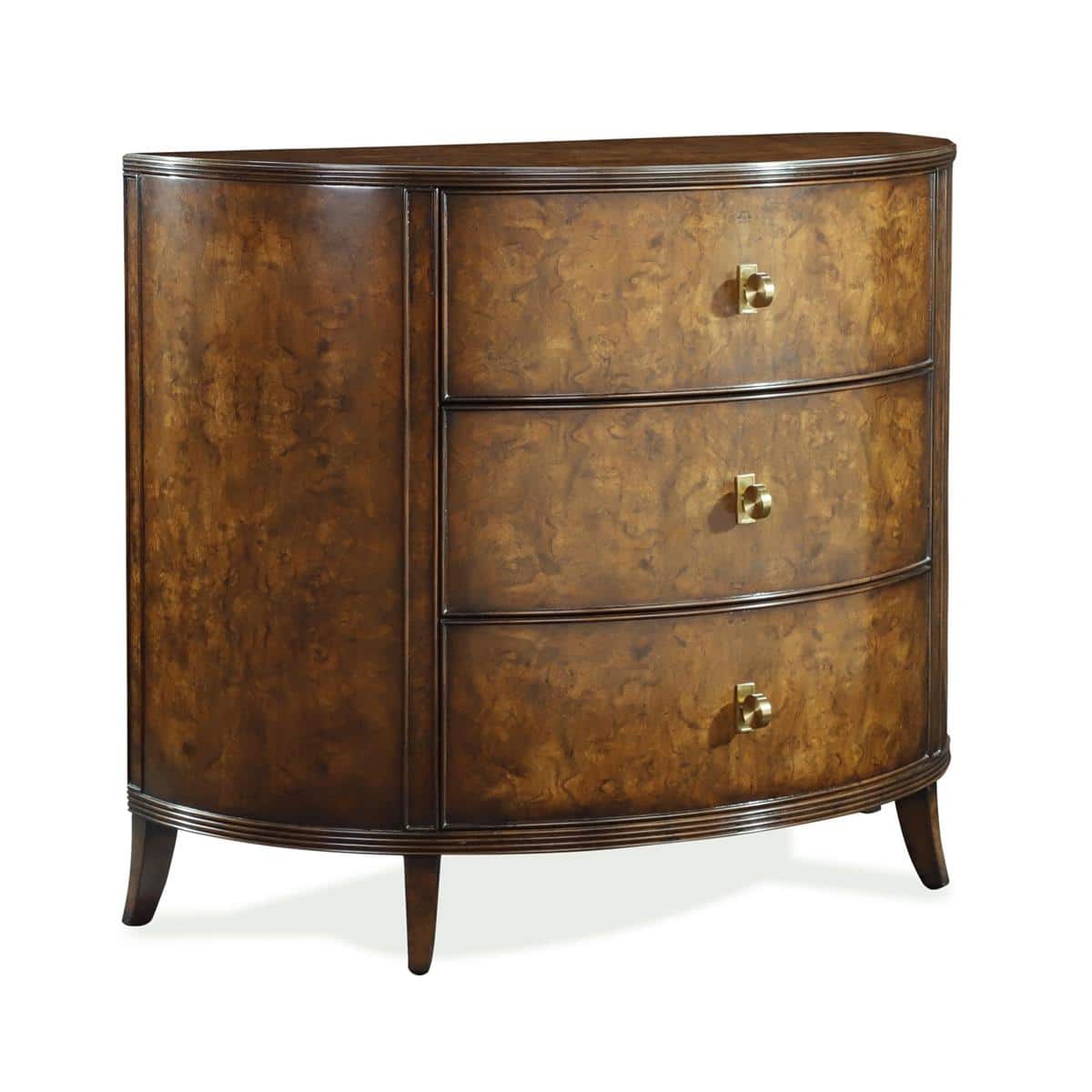 John Richard EUR-01-0525 Sylvestre Three-Drawer Chest Walnut