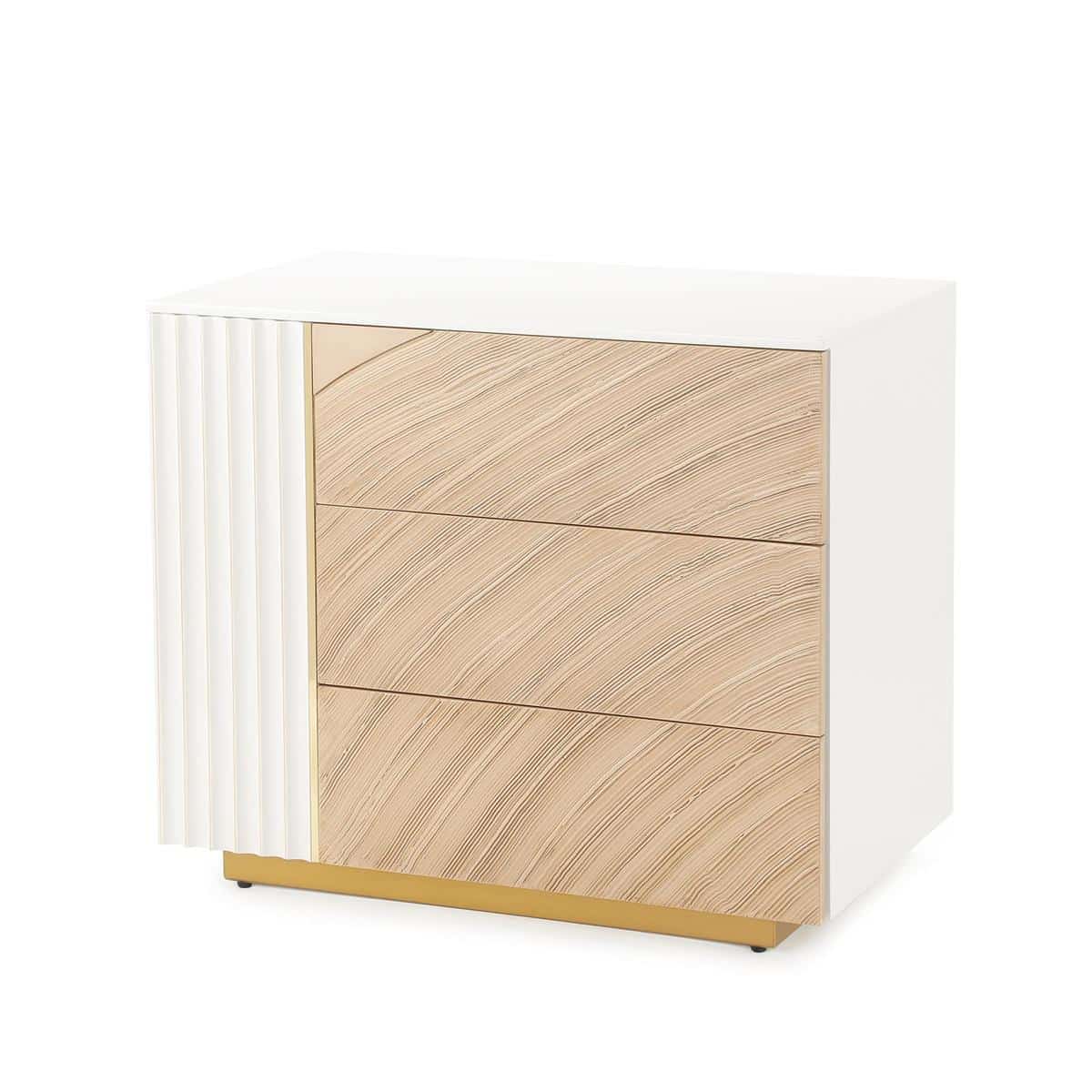 John Richard EUR-01-0540 Province Three-Drawer Chest Left John Richard EUR-01-0540 Province Three-Drawer Chest Left