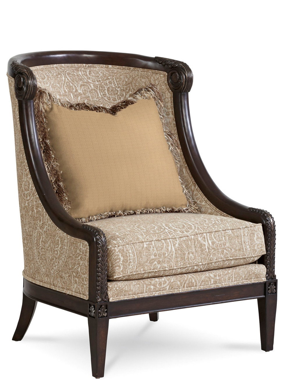 ART Furniture 509534-5527AB Giovanna Azure Carved Wood Accent Chair