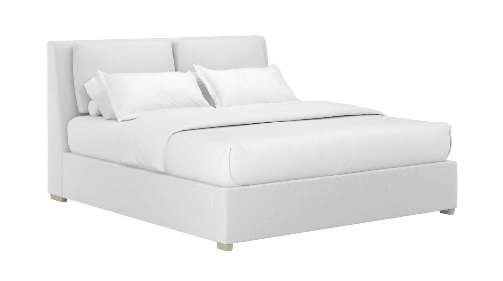 ART Furniture 413116-2743H1 Grant King Pillow Track Uph Bed Snow