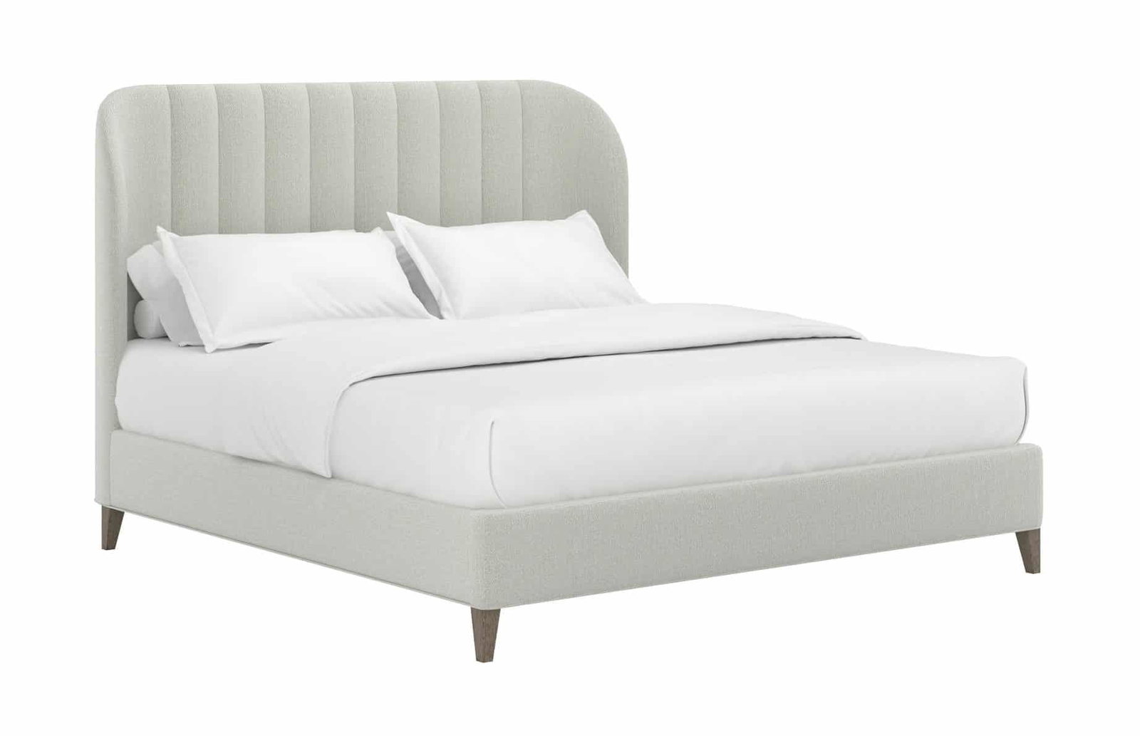 ART Furniture 413126-2743H5 Dante King Wide Chn Uph Bed Cloud