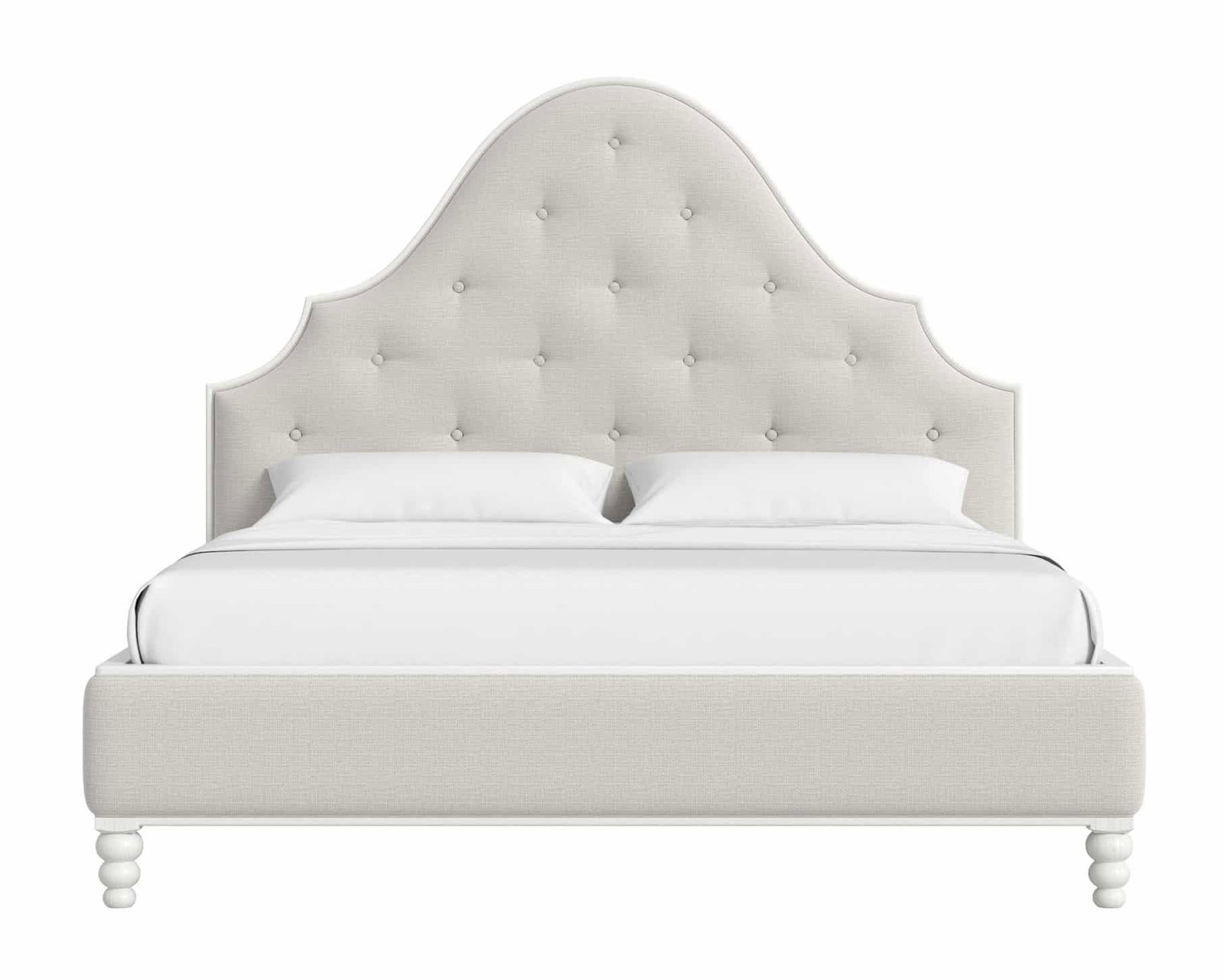 ART Furniture 339126-2367 Haven King Uph Bed Warm White