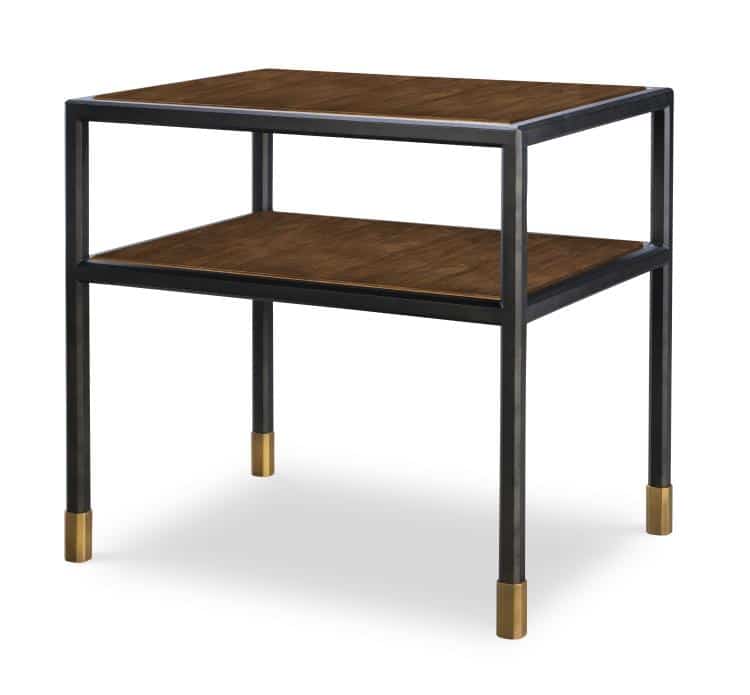 Century Furniture AE9-682-2 Jennings Side Table Walnut