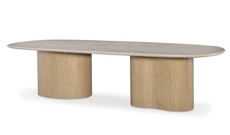 Century CD9-302 Erosion Dining Table – Kidney Bases