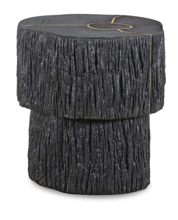 Century Furniture SF6317-V1 Elan Petrified Wood Accent Table Dark