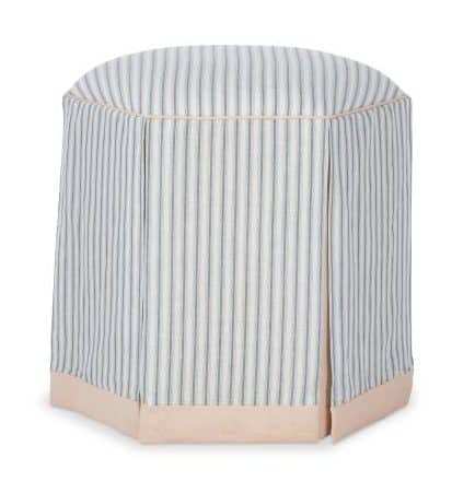 Highland House 1775-19 Evans Skirted Ottoman