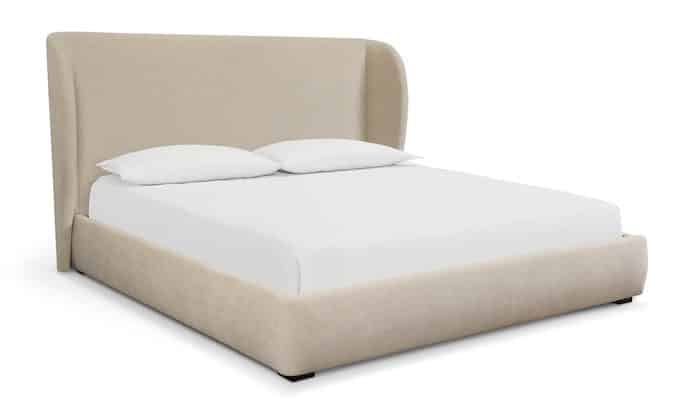 Bassett Furniture 2844-KP69-6446-0 Stacy King Upholstered Platform Bed