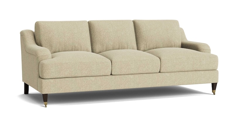 Bassett Furniture 2914-72-22 Stockten English Arm Sofa with Casters