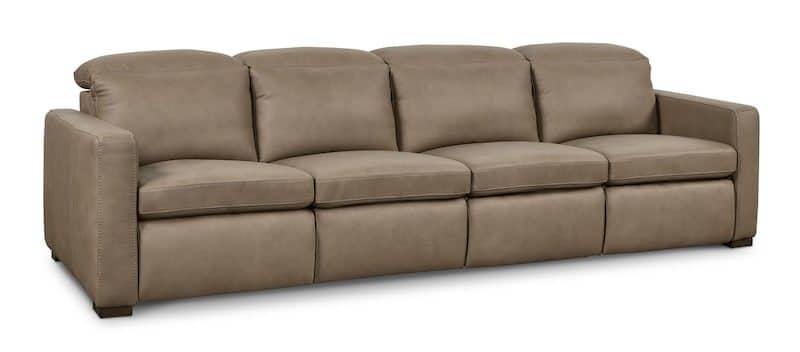 Bassett Furniture 3664-SOFAGM Caswell Leather Power Reclining Modular Sofa Bassett Furniture 3664-SOFAGM Caswell Leather Power Reclining Modular Sofa
