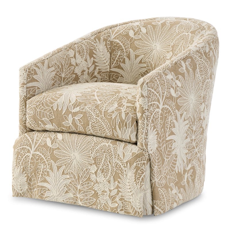 Ambella Home 439-00 August Skirted Swivel Chair