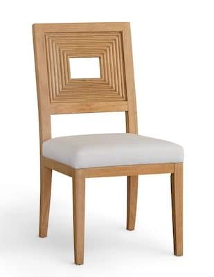 Bassett Furniture 4544-2455 Newbury Open Back Side Chair with Upholstered Seat
