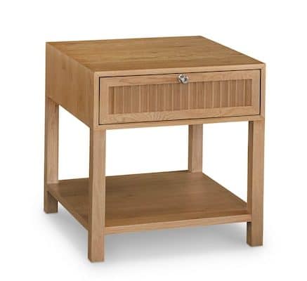 Bassett Furniture 6544-0665 Newbury Ribbed Drawer End Table