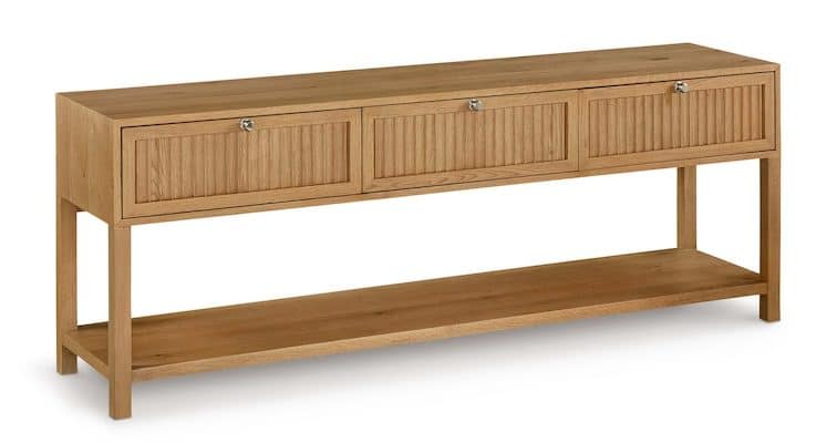 Bassett Furniture 6544-0698 Newbury 3 Drawer Console Table Bassett Furniture 6544-0698 Newbury 3 Drawer Console Table