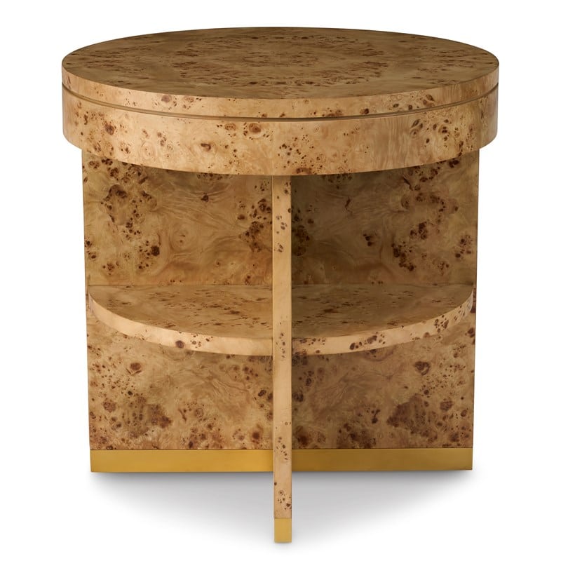 Ambella Home 66018-900-001 Rayne End Table - Burl