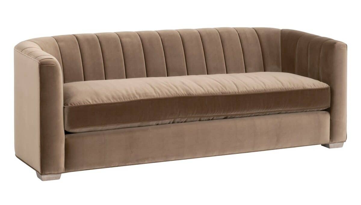 Essentials For Living 6615-3.CAR/NG Bronx 87" Channel Back Sofa Essentials For Living 6615-3.CAR/NG Bronx 87" Channel Back Sofa