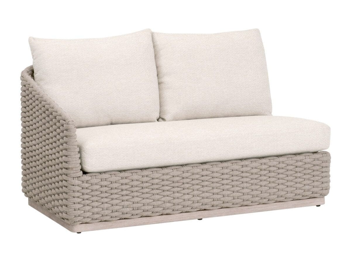 Essentials For Living 6863-2S1L.TAU/ECR/W-ET Caspian Outdoor Modular Left Facing 1-Arm Sofa