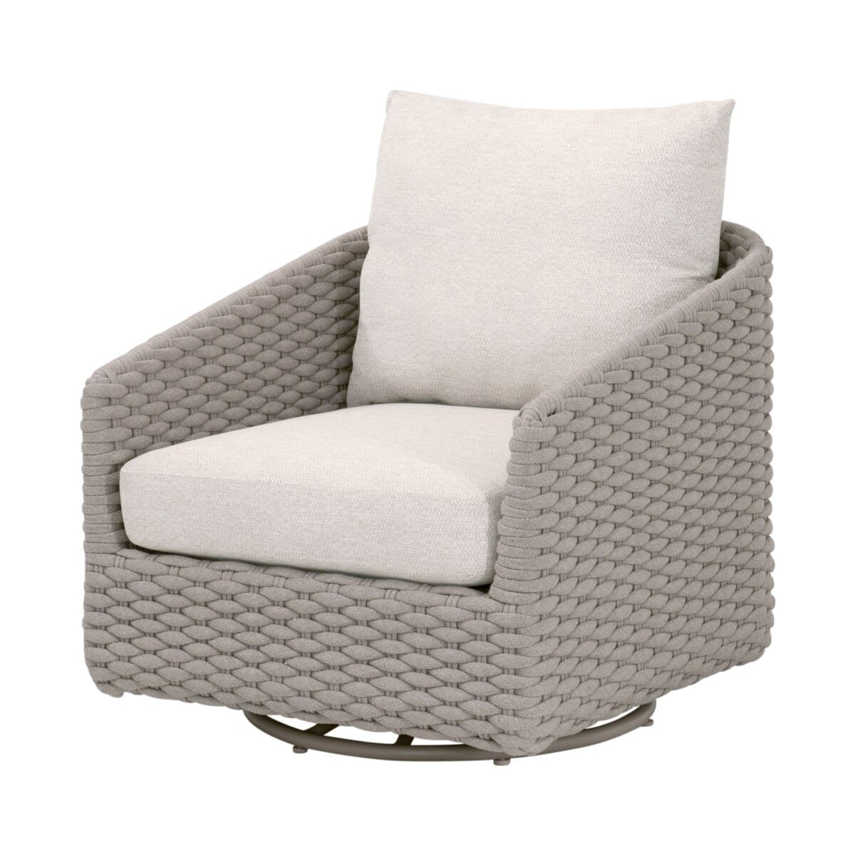 Essentials For Living 6863-1SRCK.TAU/ECR Caspian Outdoor Swivel Rocker Sofa Chair Essentials For Living 6863-1SRCK.TAU/ECR Caspian Outdoor Swivel Rocker Sofa Chair