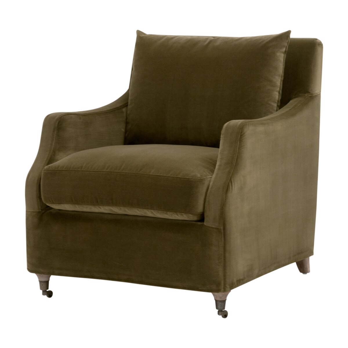 Essentials For Living 6697.OLV/NG Jade Slipcover Club Chair