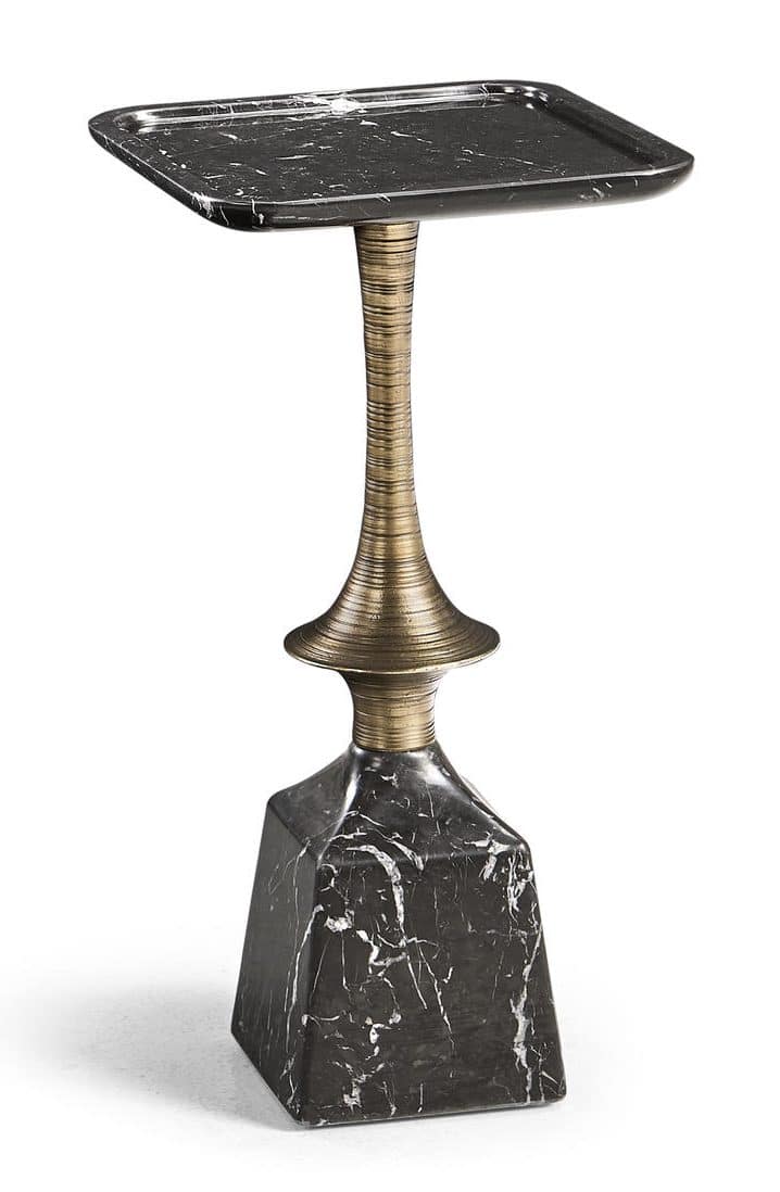 Jonathan Charles 009-3-DQ0-BMA Stone Harbor Martini Table Black