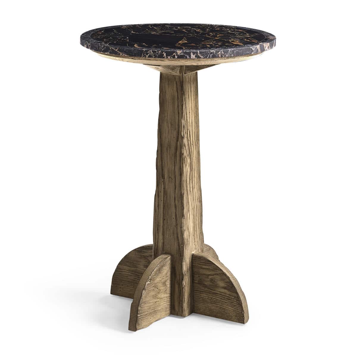 Jonathan Charles 491308-FDO Echo Canyon Round Marble Side Table Jonathan Charles 491308-FDO Echo Canyon Round Marble Side Table