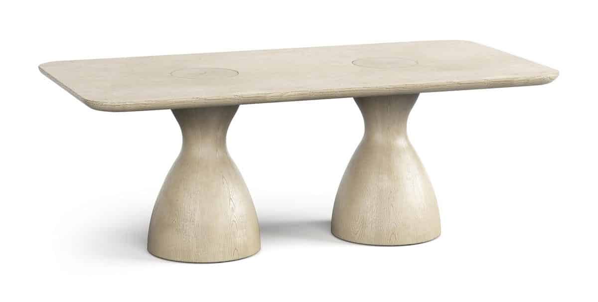 Jonathan Charles 500582-BLO-86L 86″ Seamount Rectangular Dining Table