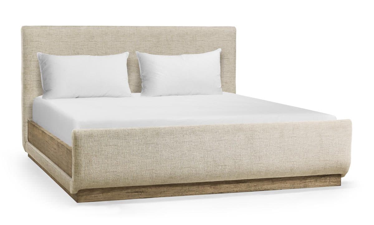 Jonathan Charles 491269-TLA-C-F400 Stone Ridge Upholstered Cal King Bed Light