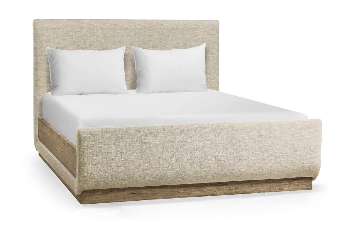 Jonathan Charles 491269-TLA-Q-F400 Stone Ridge Upholstered Queen Bed Light