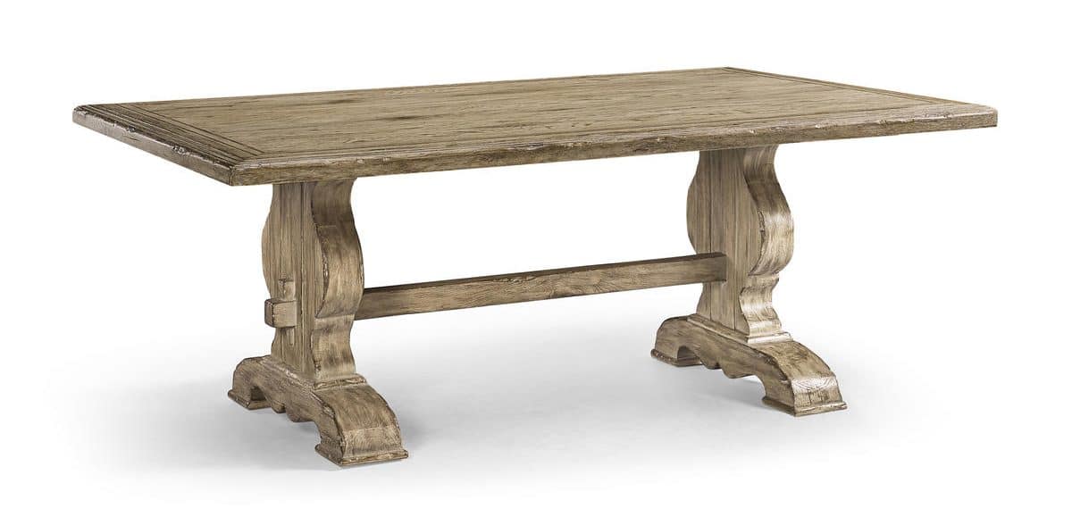 Jonathan Charles 491237-TGO-96L 96″ Sagehill Rectangular Trestle Table