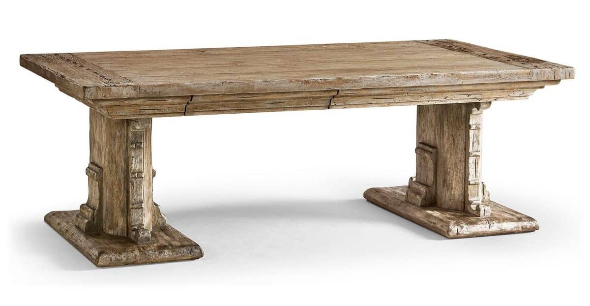 Jonathan Charles 491296-LSW Caldera Pedestal-Base Cocktail Table