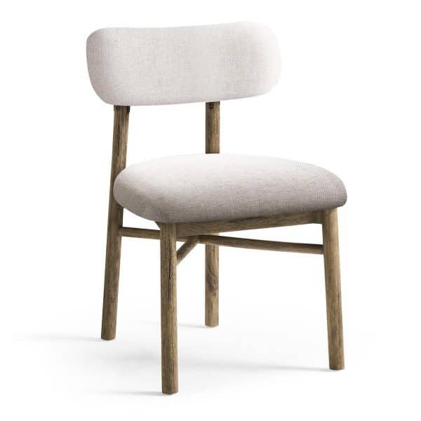 Jonathan Charles 491320-TLA-SC-F075 Stone Ridge Upholstered Dining Side Chair