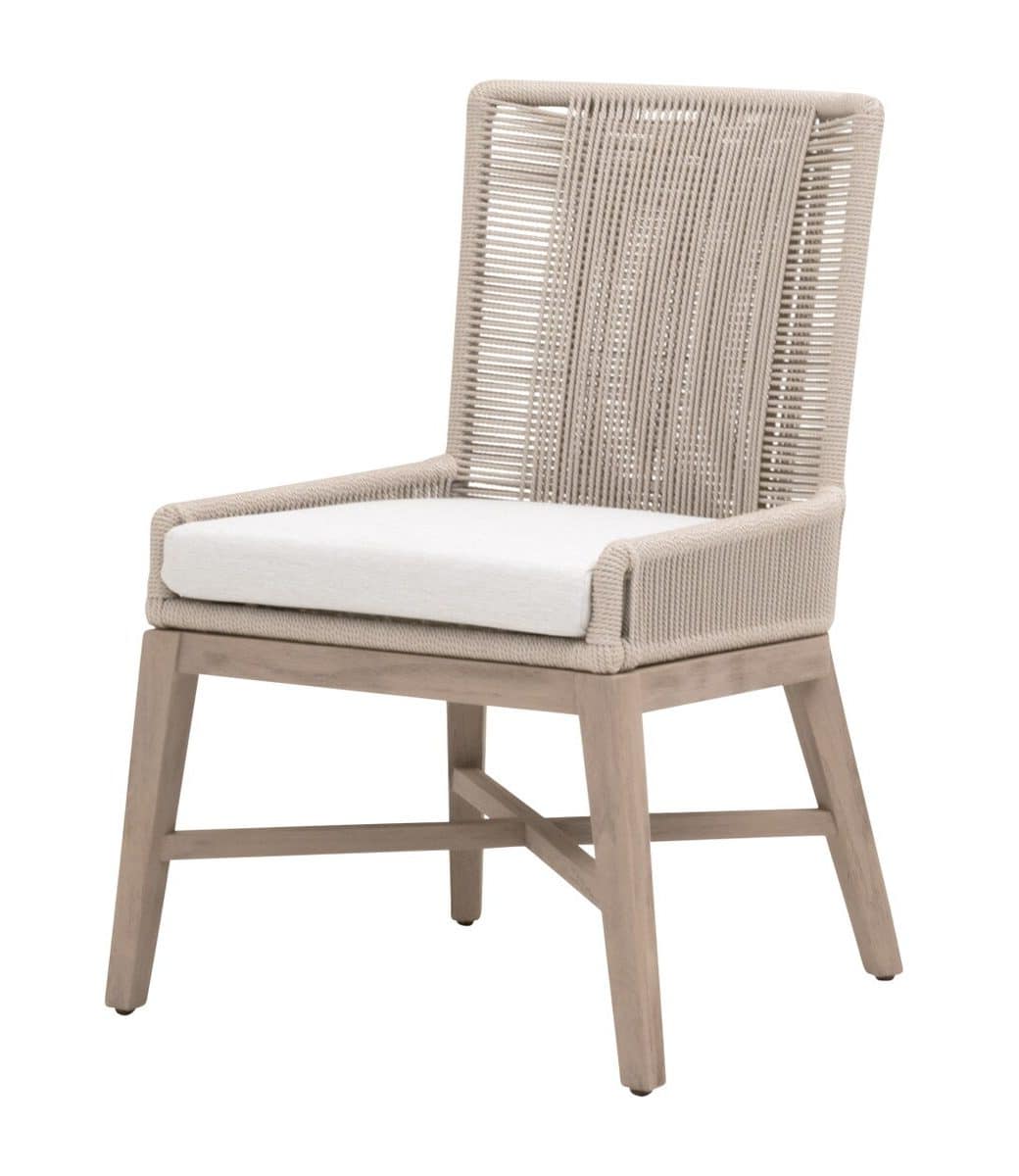 Essentials For Living 6859.OYS/WHT/W-ET Overlay Outdoor Dining Chair Essentials For Living 6859.OYS/WHT/W-ET Overlay Outdoor Dining Chair