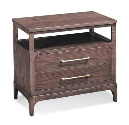 Simply Amish SNAVE-02B1 Avery 2-Drawer Nightstand