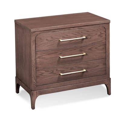 Simply Amish SNAVE-02C1 Avery 3-Drawer Nightstand