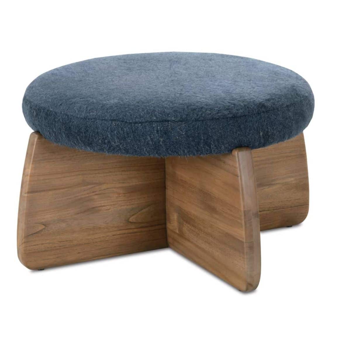 Rowe Furniture R100-P3-018-RC Brushed Blend Nova Round Ottoman
