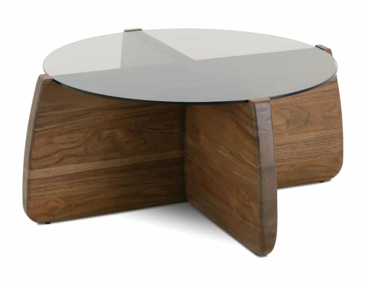 Rowe Furniture RR-11000-310 A/B Nova Round Glass Cocktail Table