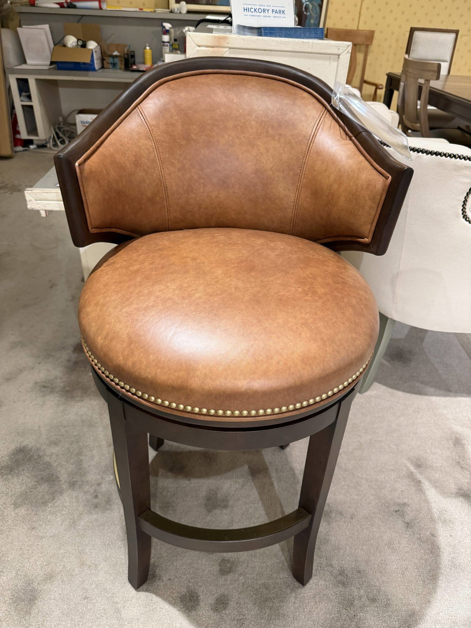 Fairfield Chair L-2004-06 Gimlet Leather Barstool