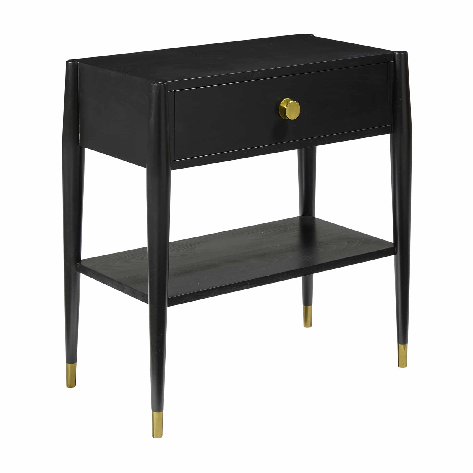 Modern History MH1246F01 Concourde Bedside Table-Ebony