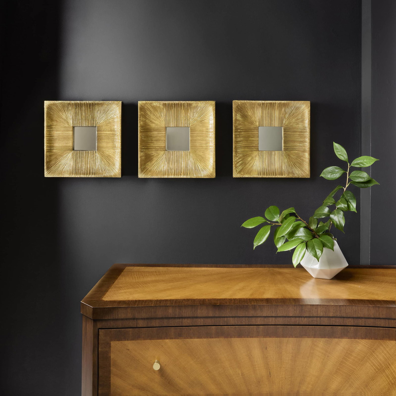 Modern History MH1276F01 Small Parisan Mirrors -Set of 3