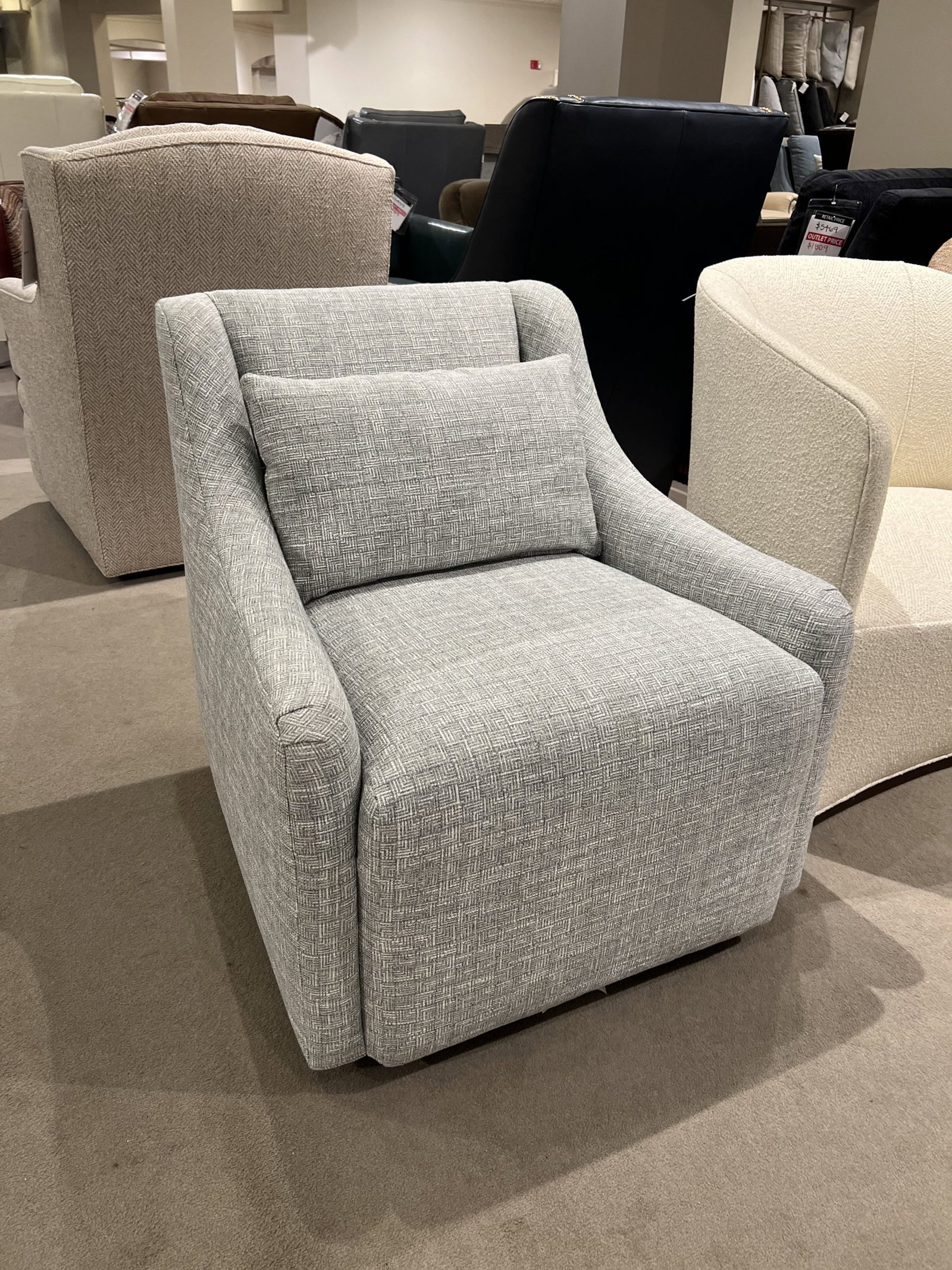 Jessica Charles 4625-S/10376 Cecelia Swivel Chair