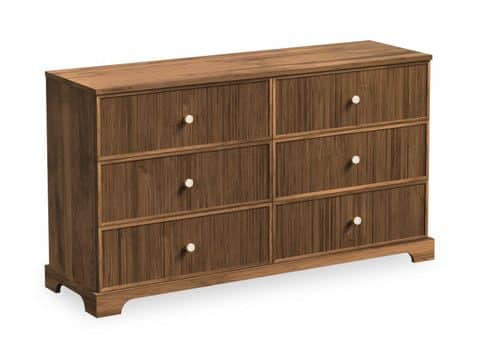 Simply Amish SSPRE-08F3 Prescott 72" 6-Drawer Dresser