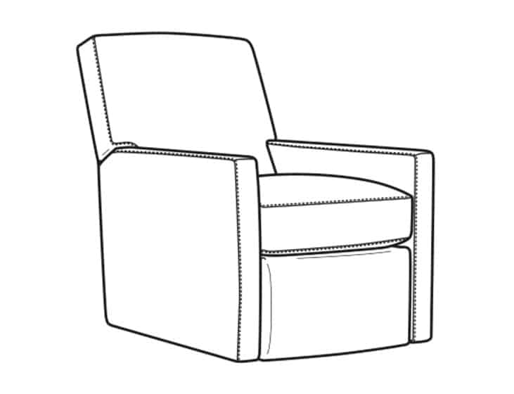 CR Laine 1775-05SWMR Malcolm Swivel Manual Recliner