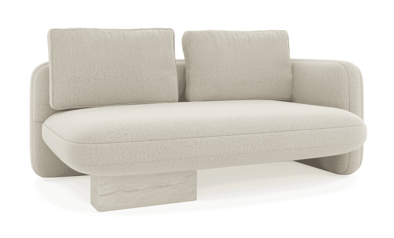 Caracole UPH-425V-RL5-B Overlap RAF Loveseat Ecru