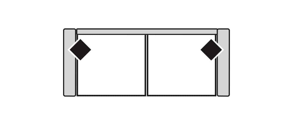 Four Seasons 1-237LSS HARPER 37″ LOVESEAT SLEEPER