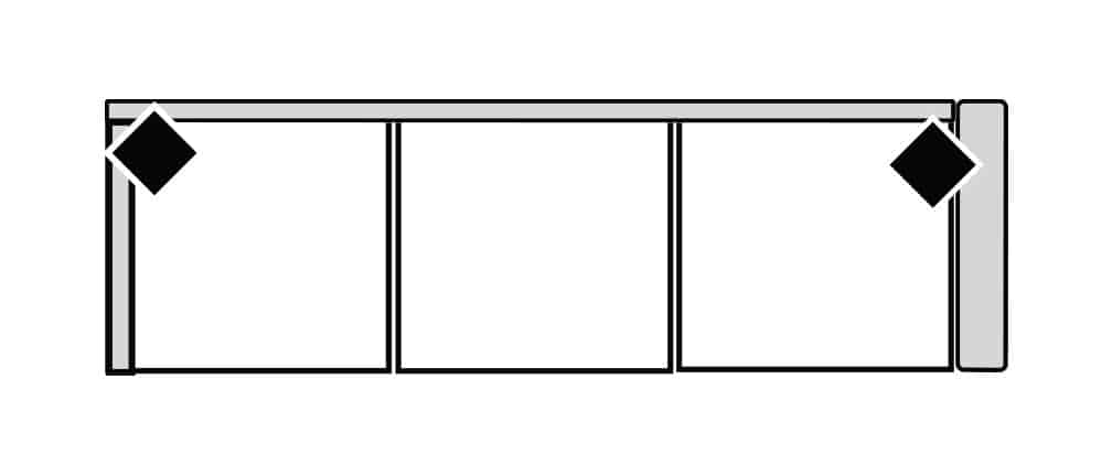Four Seasons 2-337CS-RSF MADDOX RSF CORNER SOFA
