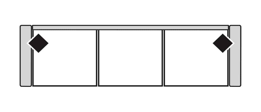 Four Seasons 7-337XLS MCMICHAEL XL 3 SEAT SOFA
