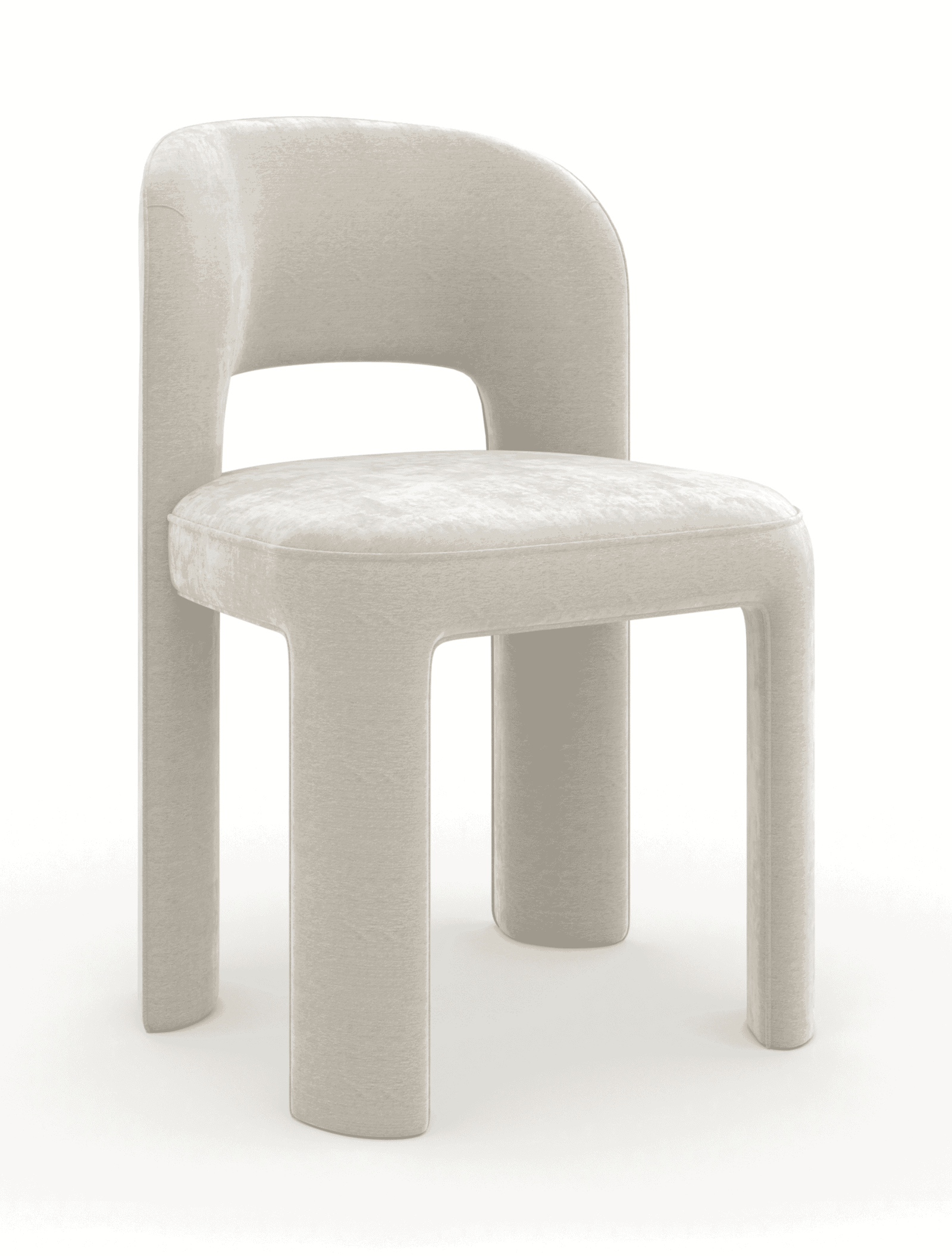Caracole CLA-425V-282 Overlap Side Chair Ivory