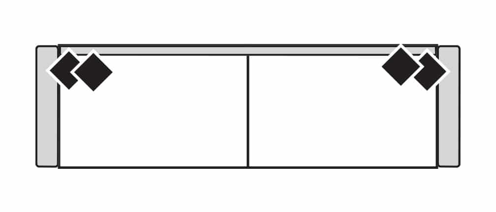 Four Seasons 8-241GS PALMER 41" DEEP 2 SEAT GRANDE SOFA